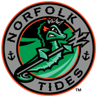 Norfolk Tides 2016-Pres Alternate Logo iron on heat transfer...